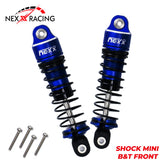 Nexx Racing Front Oil shock (2pcs) for Mini-T& Mini-B - BLUE